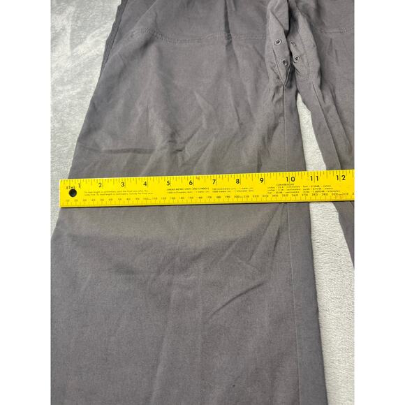 Prana Hiking Pants Roll Up Stretch Men’s Sz XXL Nylon Belt Gray Straight Leg - Picture 7 of 11